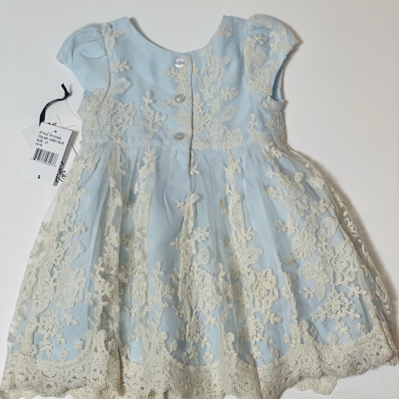 Pippa & Julie Light Blue Lace Dress - Picture 7 of 10